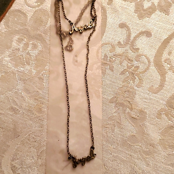 Set Vintage new 2001 Angel bracelet necklace - Picture 2 of 2